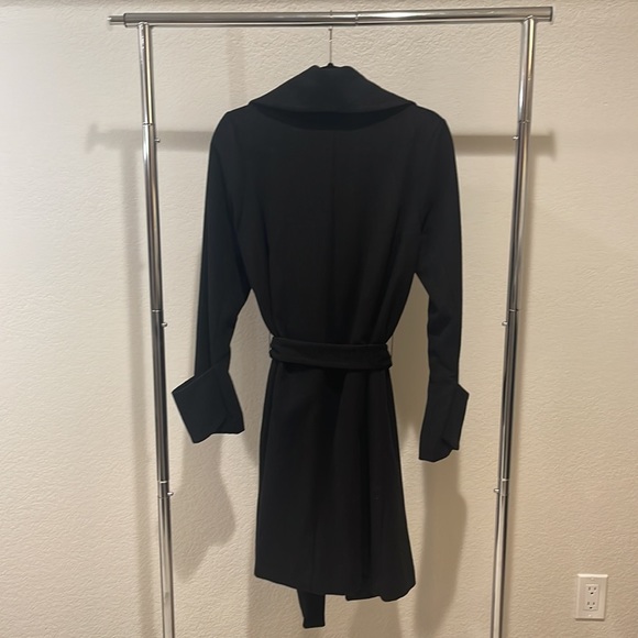 French Connection Black Felt Coat Jacket - Picture 3 of 3